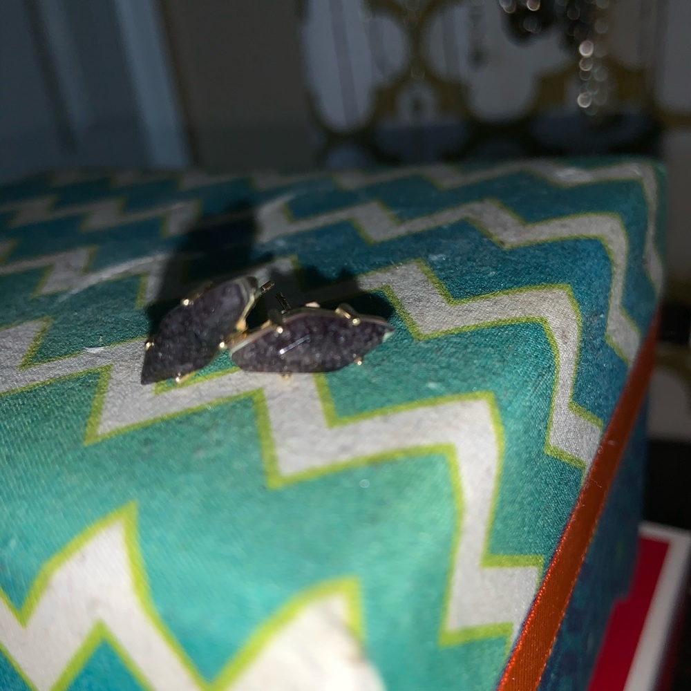 Dark grey diamond KS earrings